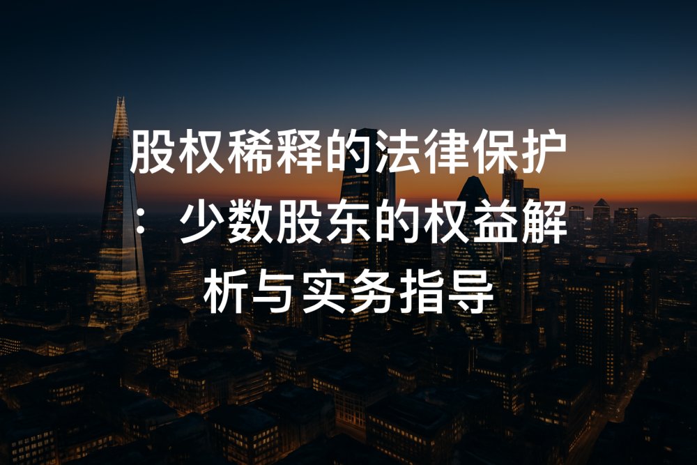 股权稀释的法律保护：少数股东的权益解析与实务指导