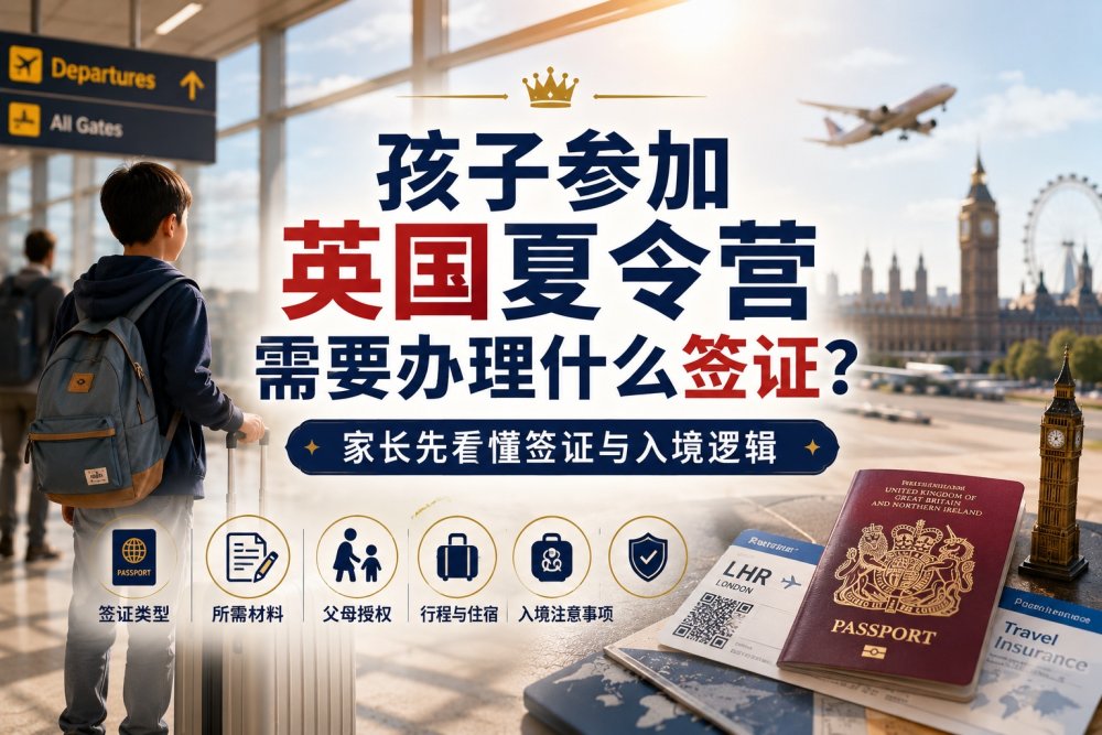 孩子参加英国夏令营需要办理什么签证？