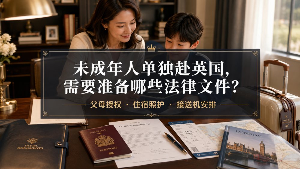 未成年人单独赴英国，需要准备哪些法律文件？