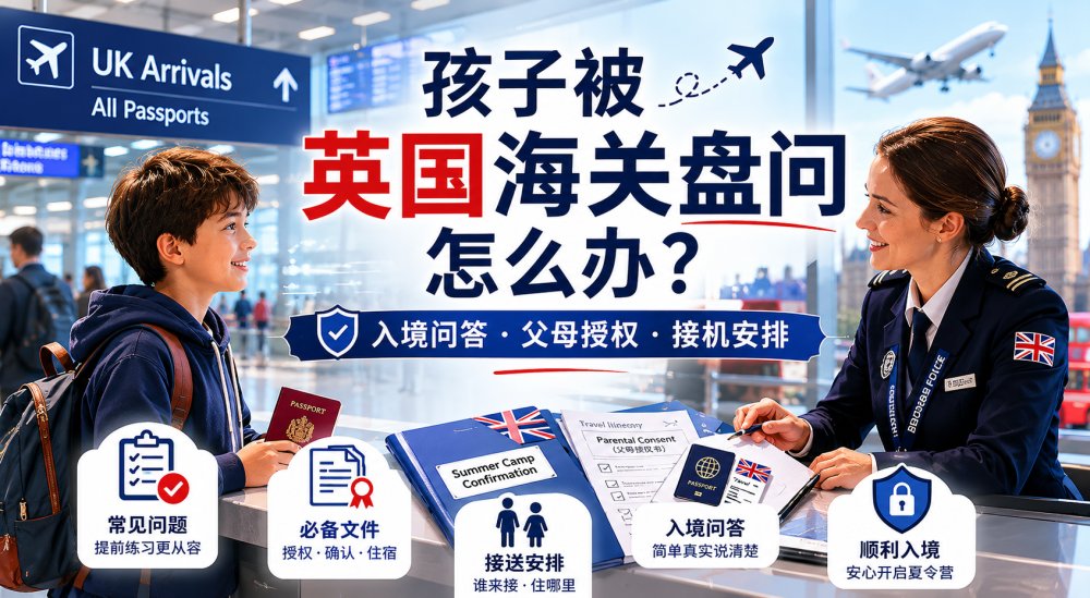 孩子被英国海关盘问怎么办？