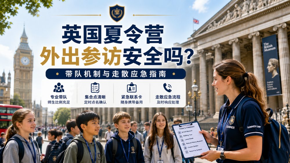 英国夏令营外出参访，孩子会不会走散？家长要提前看懂带队机制