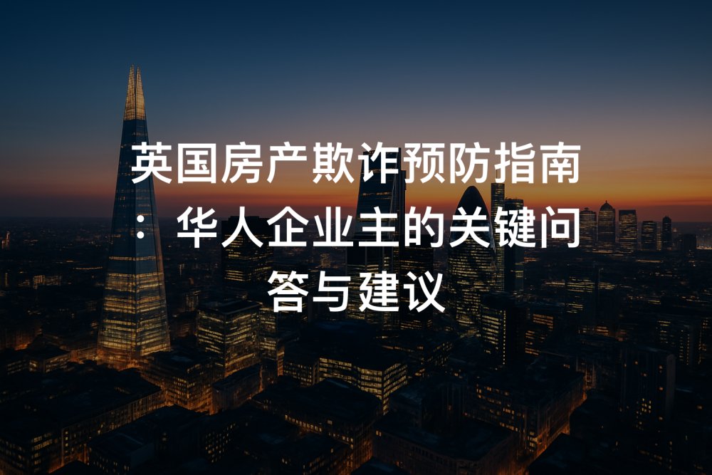 英国房产欺诈预防指南：华人企业主的关键问答与建议