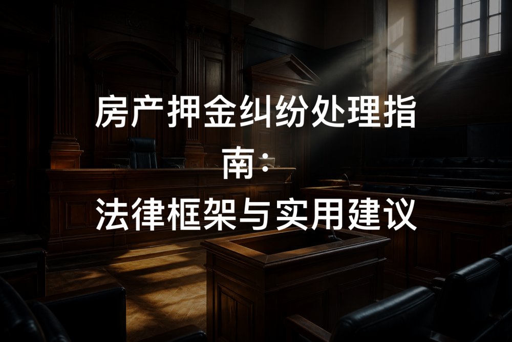 房产押金纠纷处理指南：法律框架与实用建议