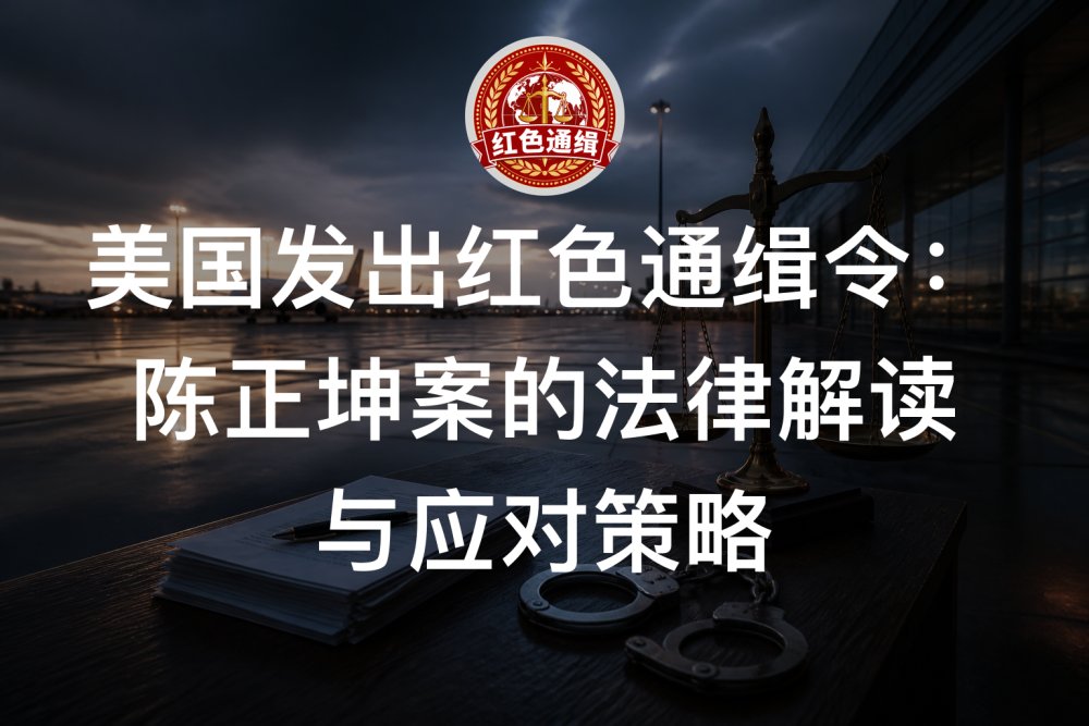 美国发出红色通缉令：陈正坤案的法律解读与应对策略
