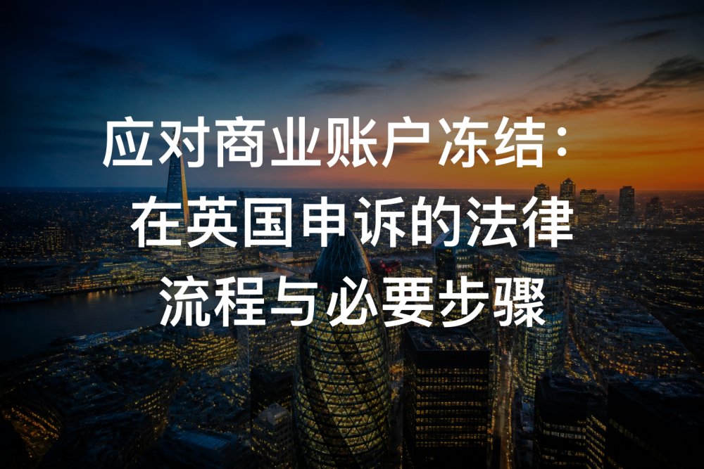 应对商业账户冻结：在英国申诉的法律流程与必要步骤