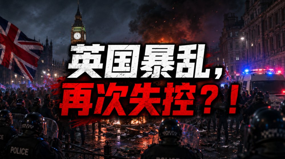 英国暴乱，再次失控？！难民当街“斩首”袭击医生，大量房屋和汽车遭纵火...