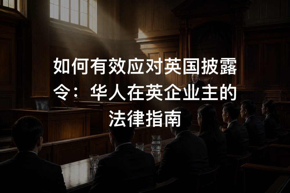 如何有效应对英国披露令：华人在英企业主的法律指南