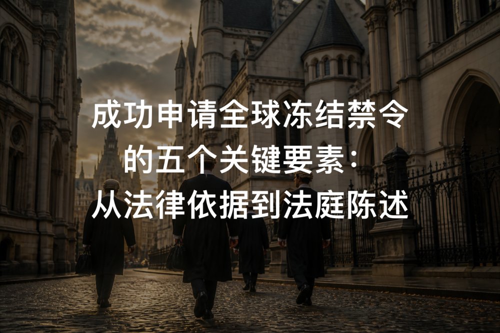 成功申请全球冻结禁令的五个关键要素：从法律依据到法庭陈述