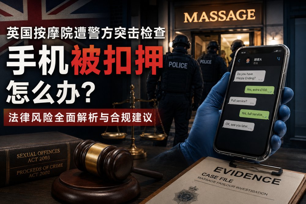 英国按摩院遭警方突击检查，有可能触犯什么罪名？老板最容易忽视的法律风险分析