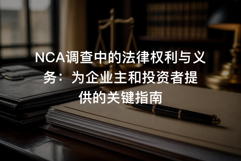 NCA调查中的法律权利与义务：为企业主和投资者提供的关键指南