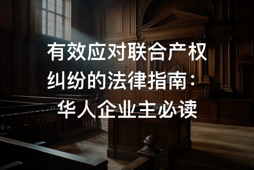 有效应对联合产权纠纷的法律指南：华人企业主必读