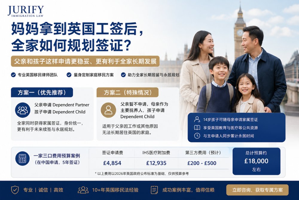 妈妈拿到英国工签后，孩子该怎么申请？很多家庭其实忽略了第一步