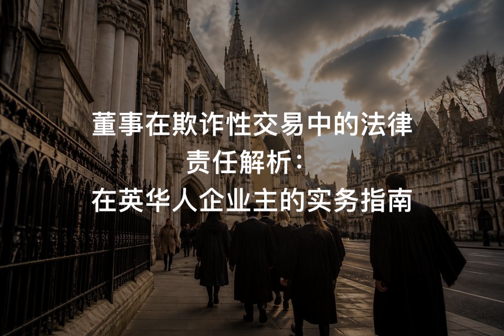 董事在欺诈性交易中的法律责任解析：在英华人企业主的实务指南