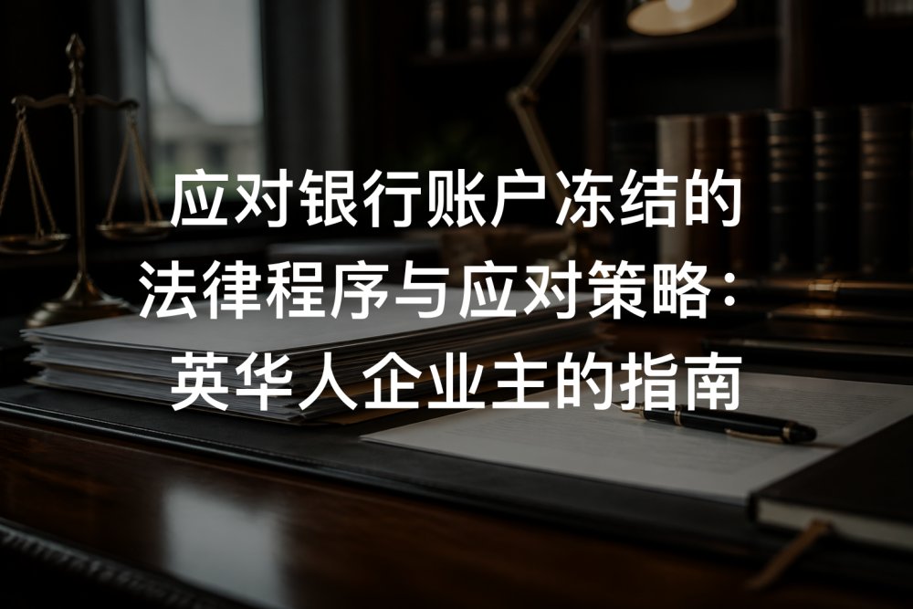 应对银行账户冻结的法律程序与应对策略：英华人企业主的指南