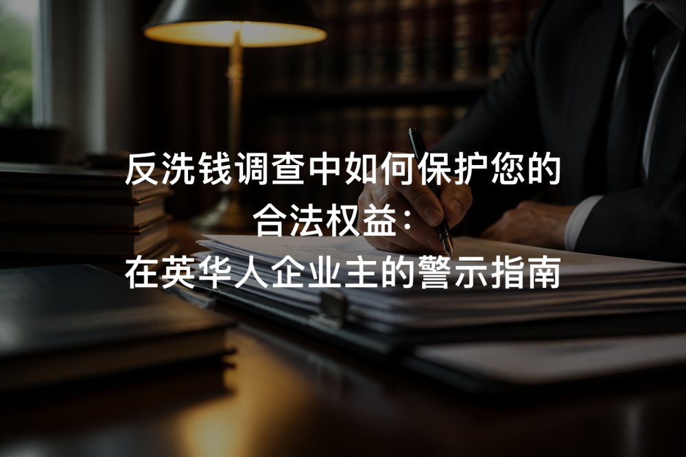 反洗钱调查中如何保护您的合法权益：在英华人企业主的警示指南