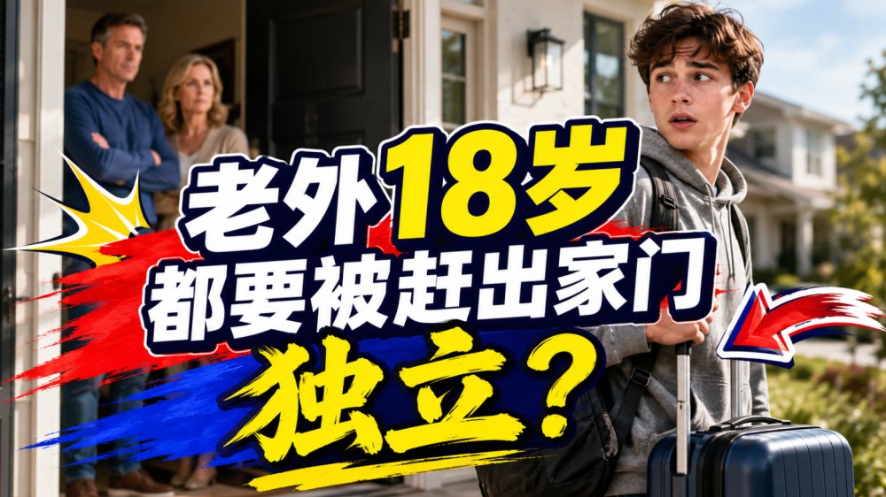 老外18岁都要被赶出家门独立？！别傻了，这可能是你听过最大的毒鸡汤...