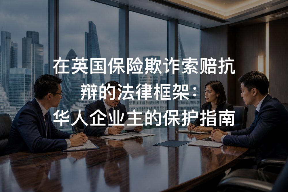 在英国保险欺诈索赔抗辩的法律框架：华人企业主的保护指南
