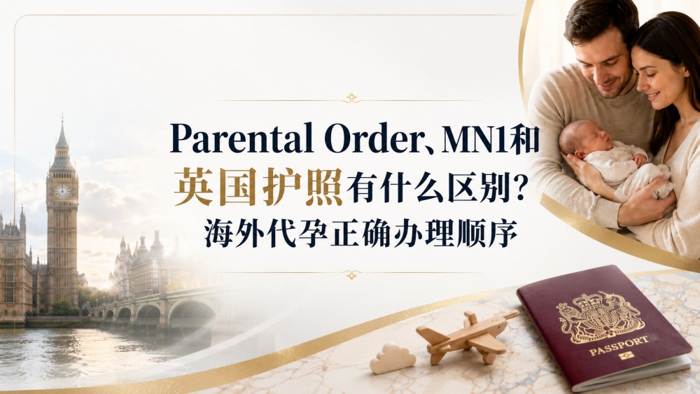 Parental Order、MN1和英国护照有什么区别？海外代孕正确办理顺序