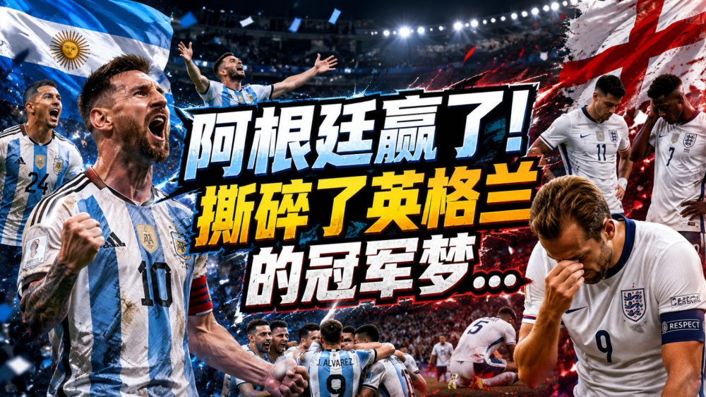 阿根廷赢了！他们用最残忍的方式，撕碎了英格兰的冠军梦...