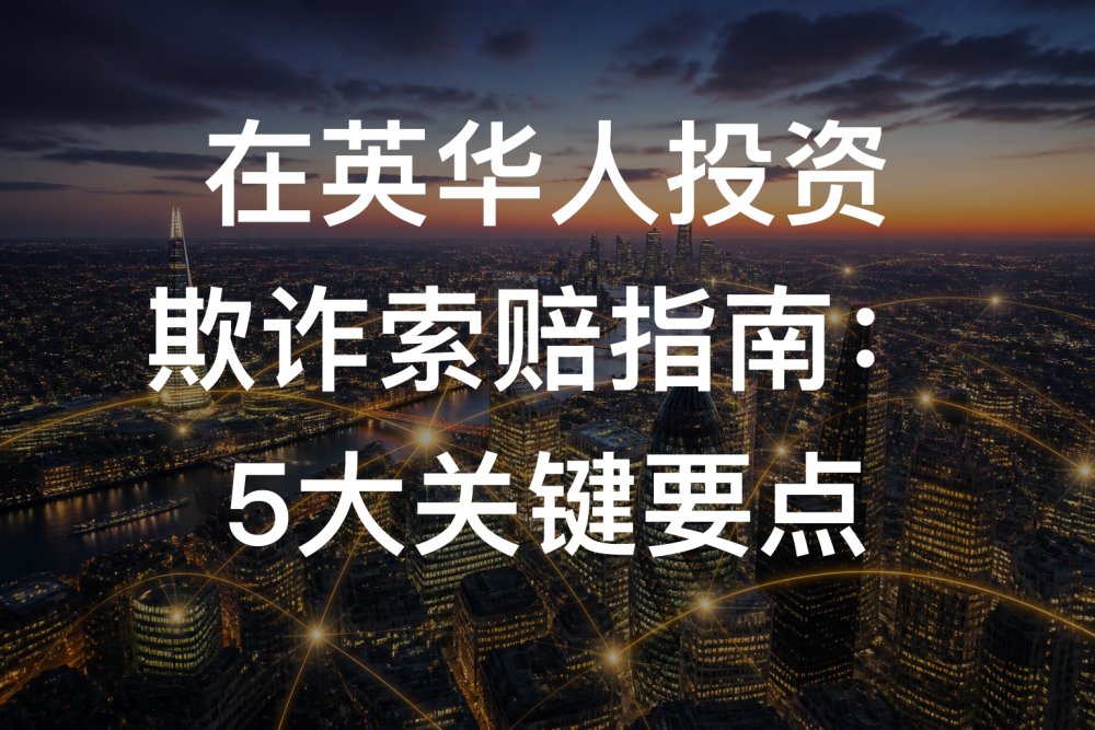 在英华人投资欺诈索赔指南：5大关键要点