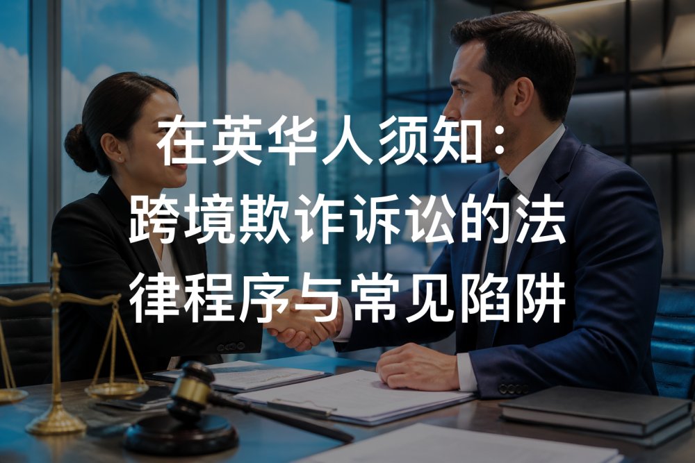 在英华人须知：跨境欺诈诉讼的法律程序与常见陷阱