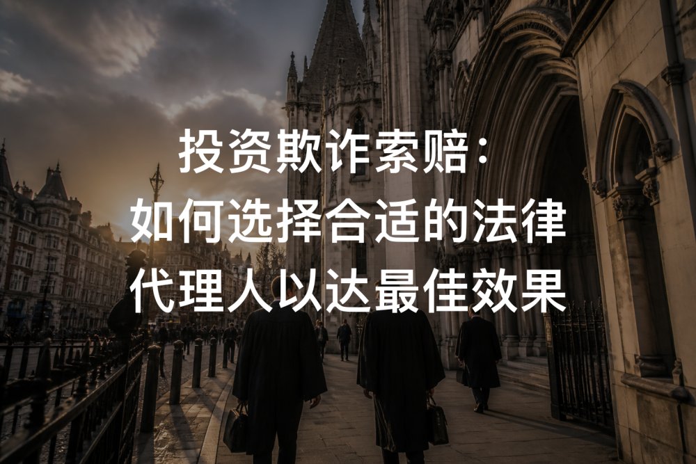 投资欺诈索赔：如何选择合适的法律代理人以达最佳效果