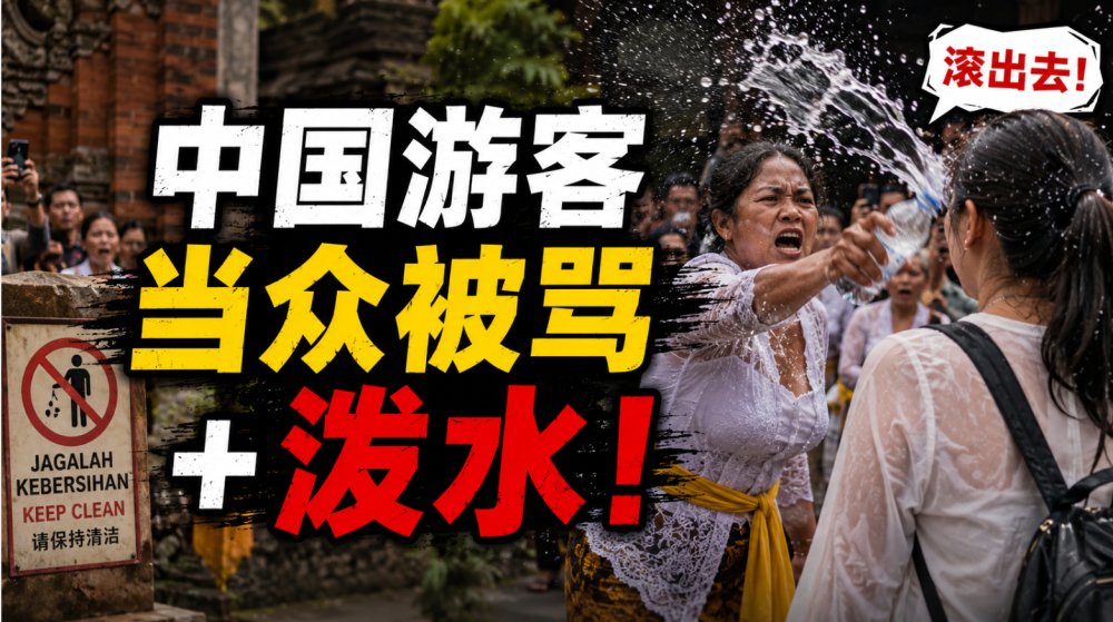 “丢脸！别再来了！”中国游客当众被骂+泼水，竟被骂活该？