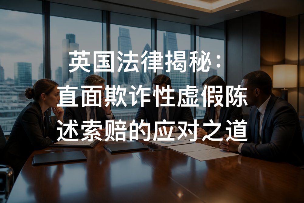 英国法律揭秘：直面欺诈性虚假陈述索赔的应对之道