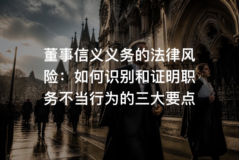 董事信义义务的法律风险：如何识别和证明职务不当行为的三大要点