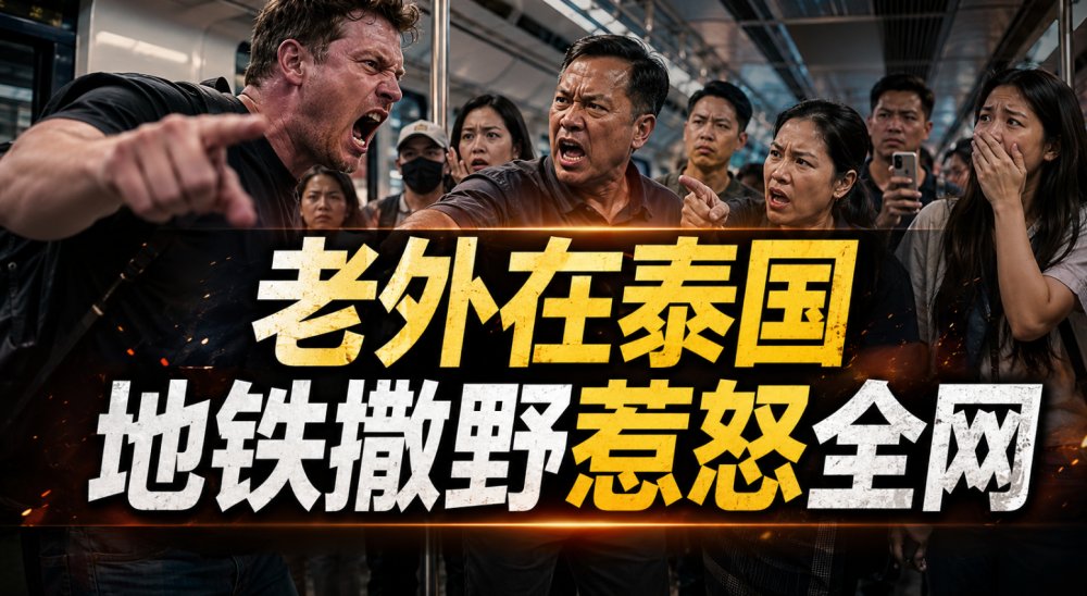 “抱歉把钱带到你们国家！”老外在泰国地铁撒野惹怒全网，大使馆都出来道歉了...