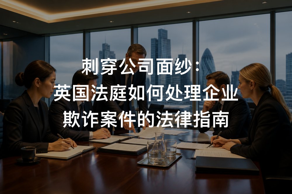 刺穿公司面纱：英国法庭如何处理企业欺诈案件的法律指南