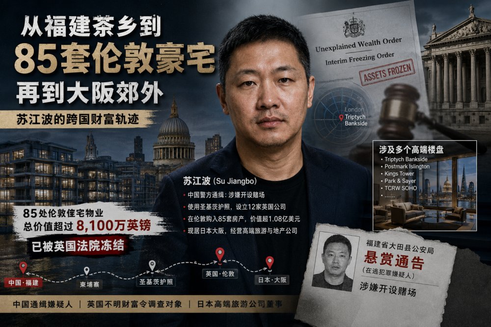 从福建茶乡到85套伦敦豪宅：苏江波的跨国财富与英国资产冻结调查 