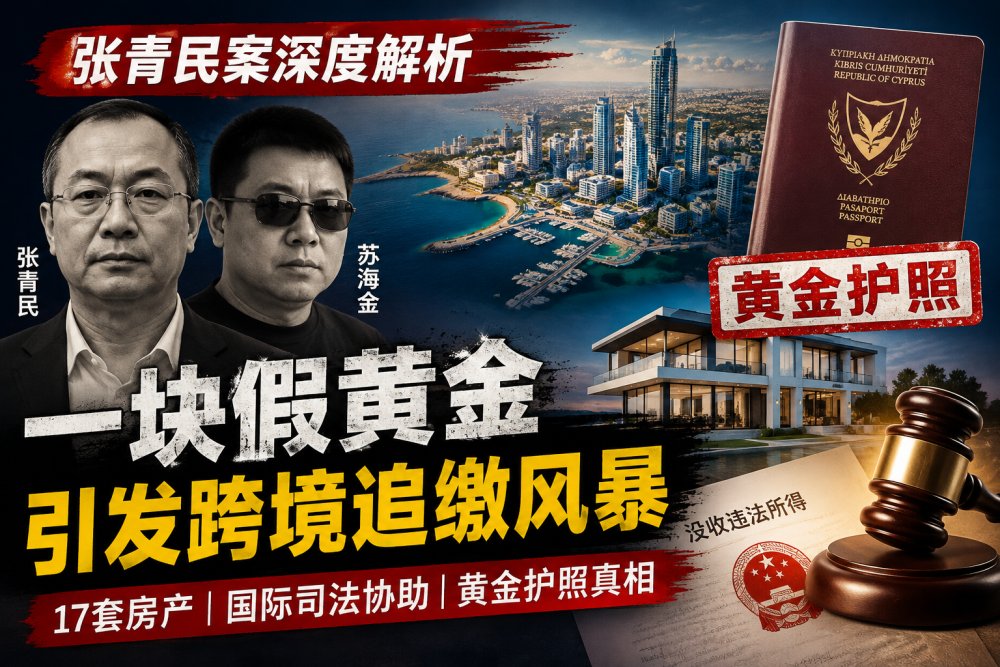 张青民案完整调查：假黄金骗贷27亿元、塞浦路斯黄金护照与17套房产追缴