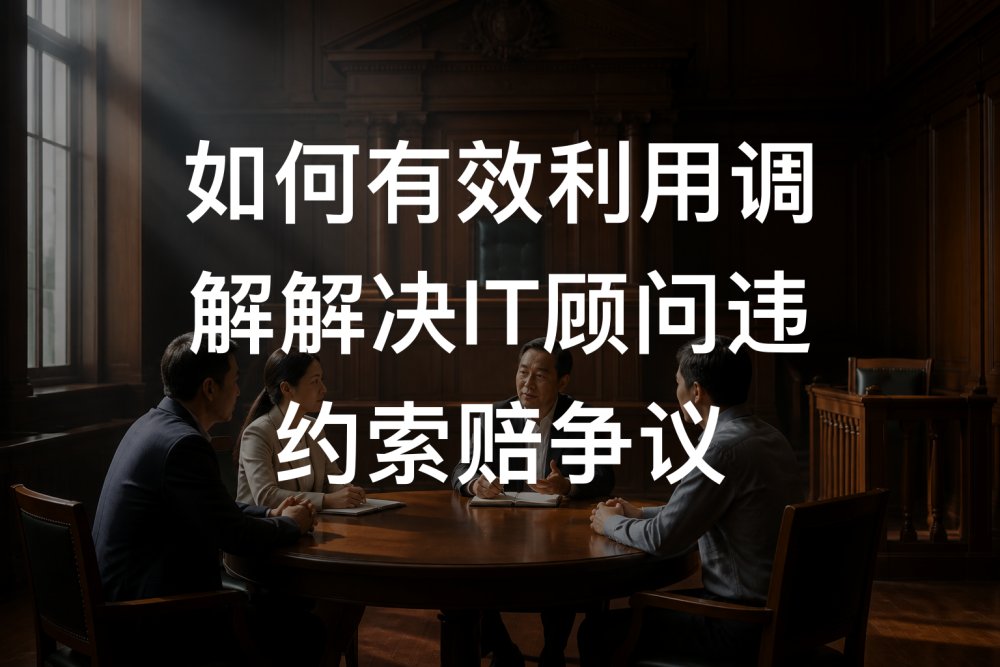 如何有效利用调解解决IT顾问违约索赔争议