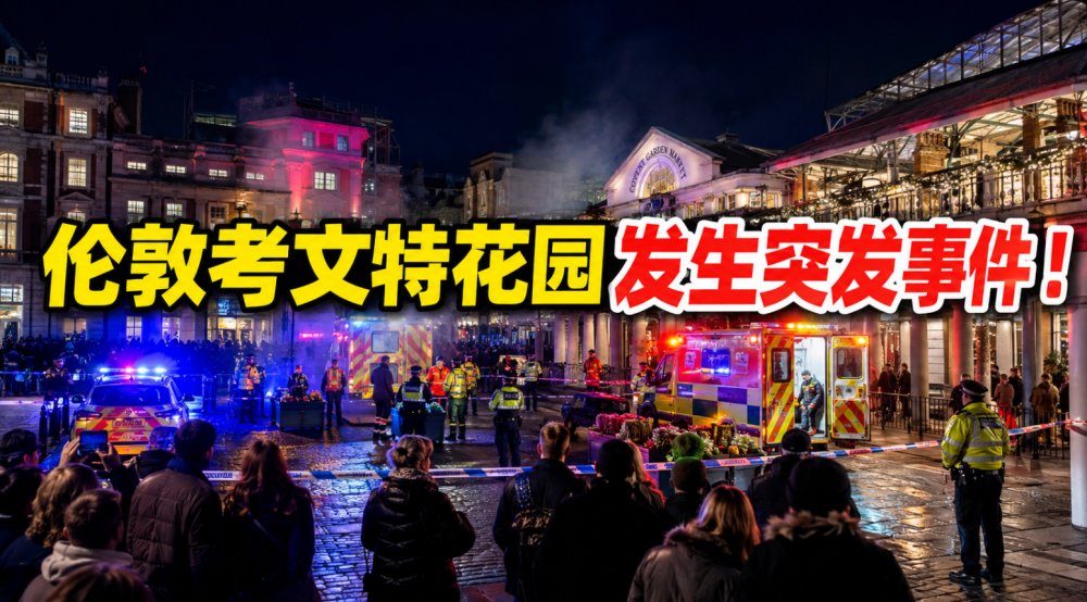 小心！伦敦中国城附近发生连环持刀袭击！就在考文特花园，四人受伤...