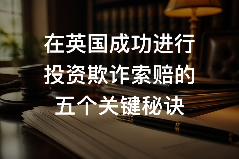在英国成功进行投资欺诈索赔的五个关键秘诀