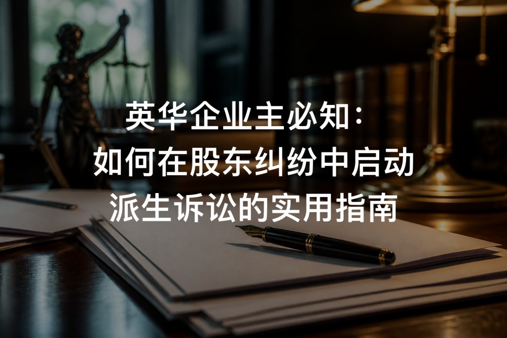英华企业主必知：如何在股东纠纷中启动派生诉讼的实用指南