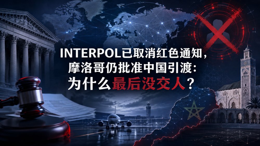 INTERPOL已取消红色通知，摩洛哥仍批准中国引渡：为什么最后没交人？