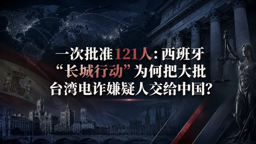 一次批准121人：西班牙“长城行动”为何把大批台湾电诈嫌疑人交给中国？
