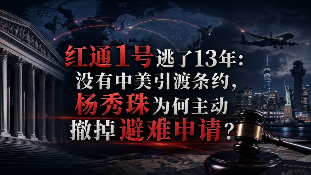 红通1号逃了13年：没有中美引渡条约，杨秀珠为何主动撤掉避难申请？