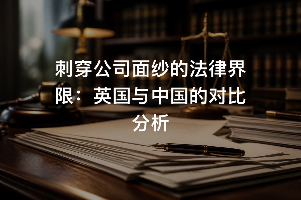 刺穿公司面纱的法律界限：英国与中国的对比分析
