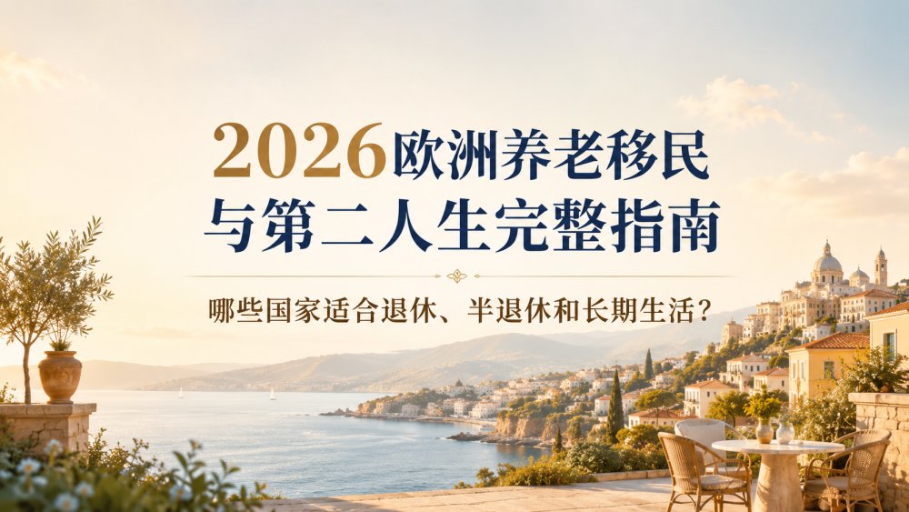 2026欧洲养老移民与第二人生完整指南：哪些国家适合退休、半退休和长期生活？