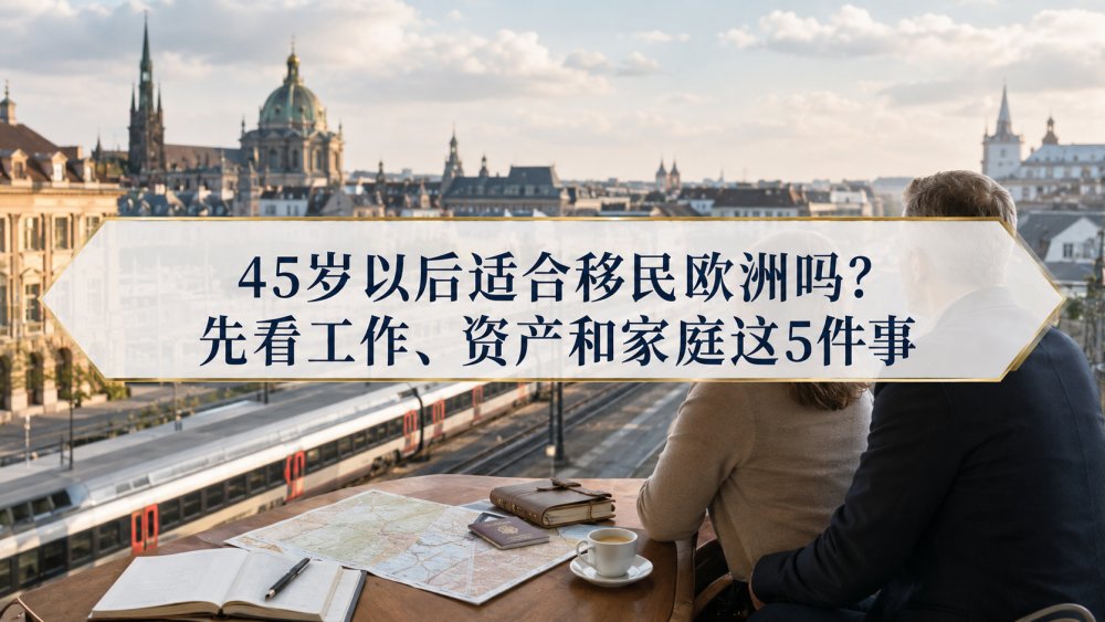45岁以后适合移民欧洲吗？先看工作、资产和家庭这5件事