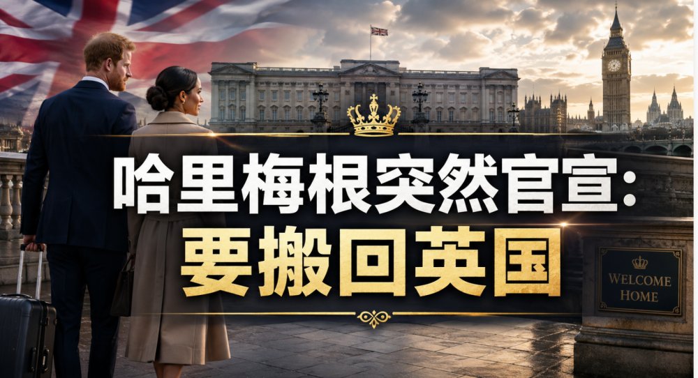 献祭全家换流量，英国人最烦的这俩，突然要回来了！哈里梅根搬回英国，美国人乐坏了...