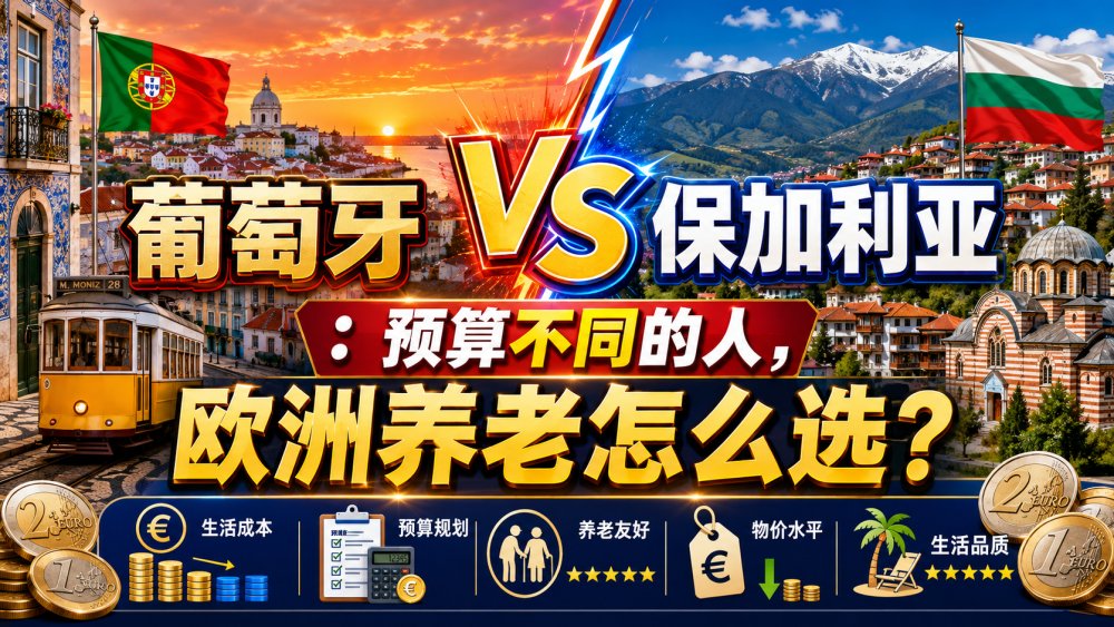 葡萄牙 vs 保加利亚：预算不同的人，欧洲养老怎么选？