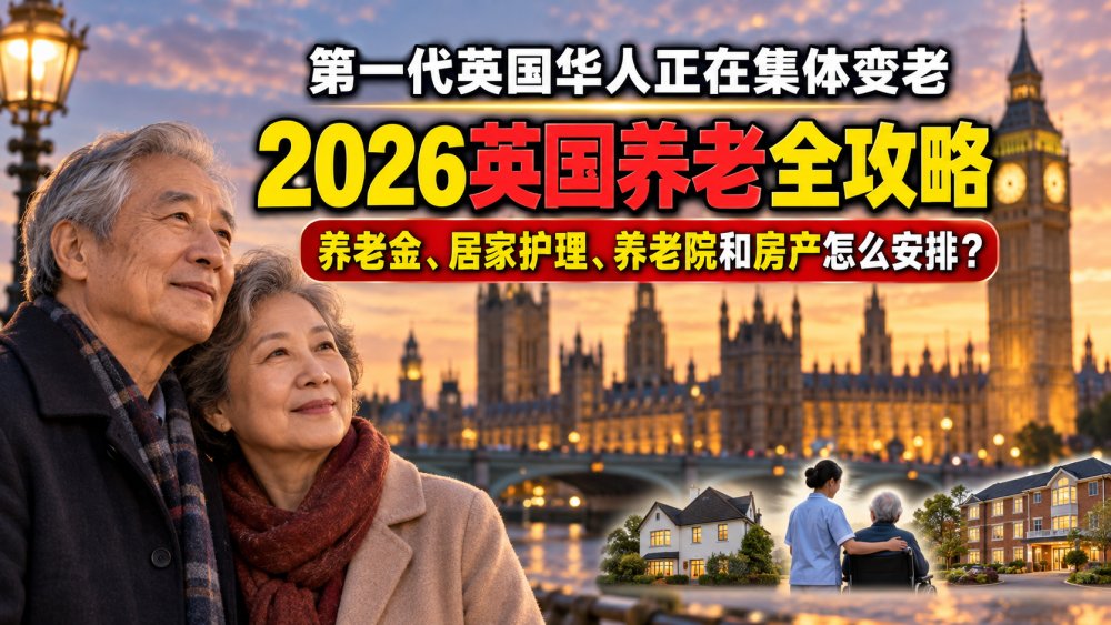 第一代英国华人正在集体变老：2026英国养老全攻略，养老金、居家护理、养老院和房产怎么安排？