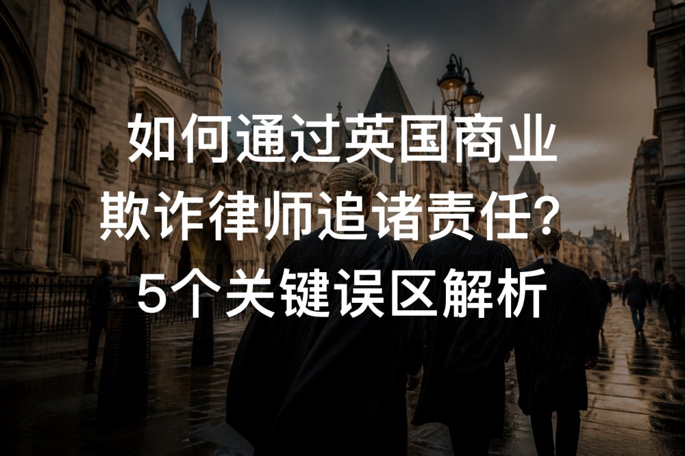 如何通过英国商业欺诈律师追诸责任？5个关键误区解析