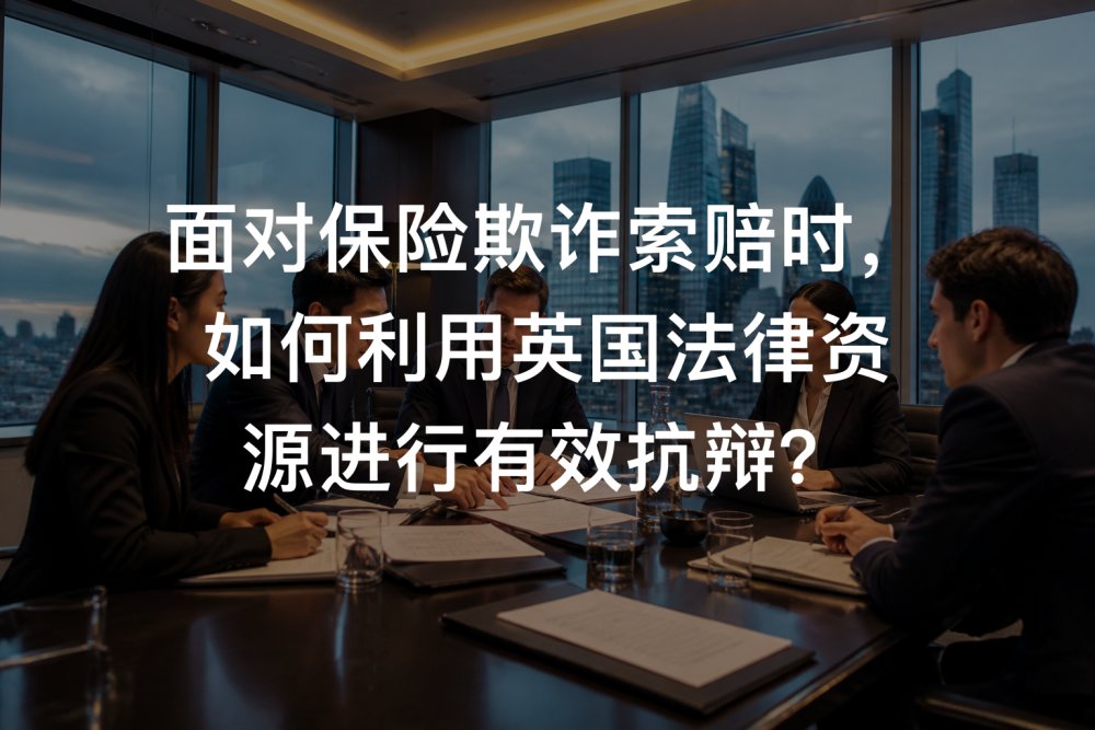 面对保险欺诈索赔时，如何利用英国法律资源进行有效抗辩？