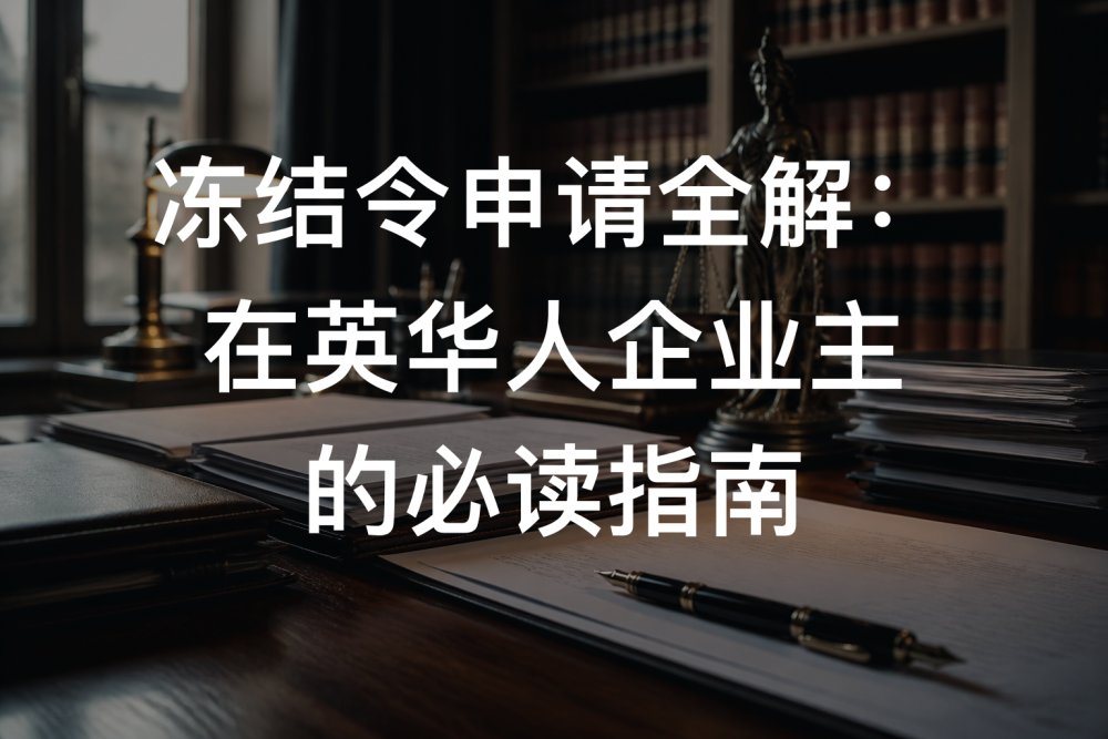 冻结令申请全解：在英华人企业主的必读指南