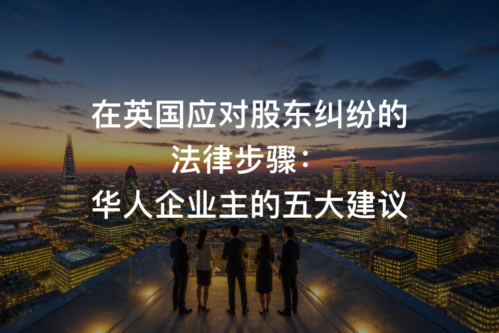 在英国应对股东纠纷的法律步骤：华人企业主的五大建议